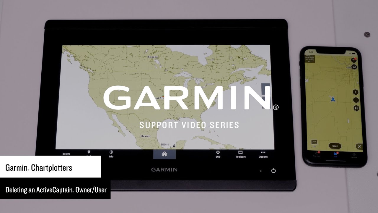 Deleting a Garmin ActiveCaptain Owner / User on Chartplotter | Marine Support