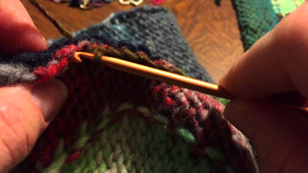 Crochet seam for knitting YouTube