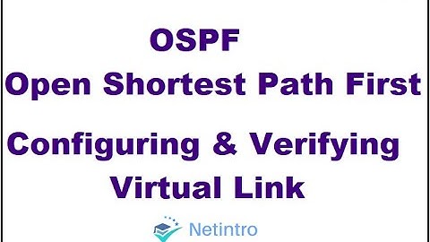 Configuring & Verifying OSPF Virtual Link