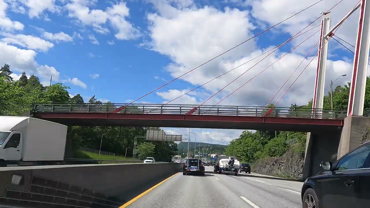 Scenic drive OSLO to DRAMMEN - 🇳🇴 Norway 🇳🇴