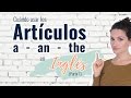Cómo usar A - AN - THE en inglés | Artículos definidos e indefinidos en inglés | Articles