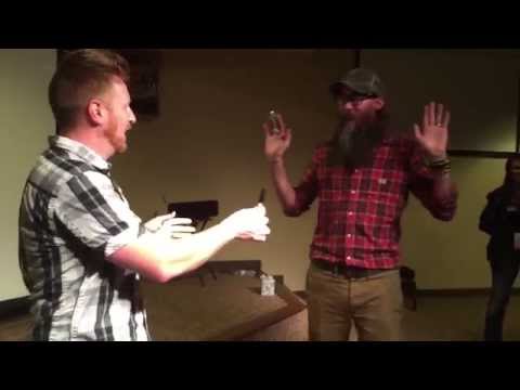 Backstage with David Crowder & Magician John Michael Hinton