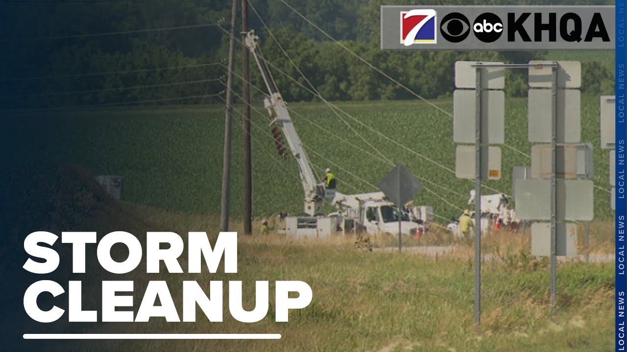 Crews Are Cleaning Up Storm Damage in Lewis and Adams County, Illinois ...