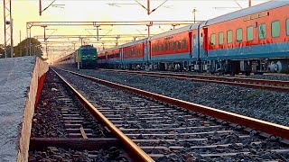 20910_ Porbandar to Kochuveli Express With Wag 9 H skip ranavav railway station