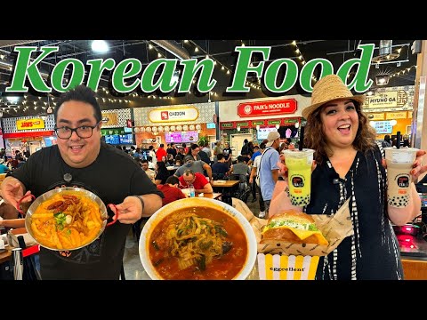 H Mart Orlando Food Court Tour Review Trying Unique Korean Foods