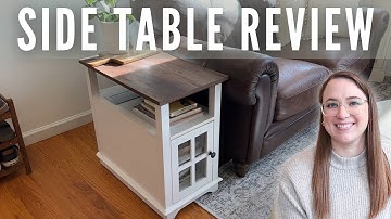 🔌Organize and Charge in Style: End Table with Power Outlets and 2 USB Ports!💡🔌
