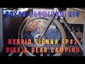 8020 Aluminum rig for Toyota Sienna hybrid, bike and gear for camping