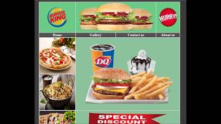 Unbelievable web site front page designing in HTML Table tag ! Part 1