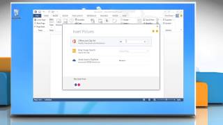 How to insert a clip art in Microsoft® Office Word 2013 on a Windows® 7 PC