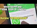 WhatsApp Tidak Bisa Diunduh di iPhone ❌ | Karena Pembatasan yang Diatur untuk Perangkat Ini