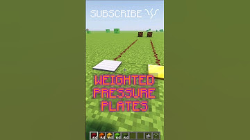 How to COUNT ITEMS with the WEIGHTED PRESSURE PLATES! | Redstone with PsiVolt #minecraft #redstone