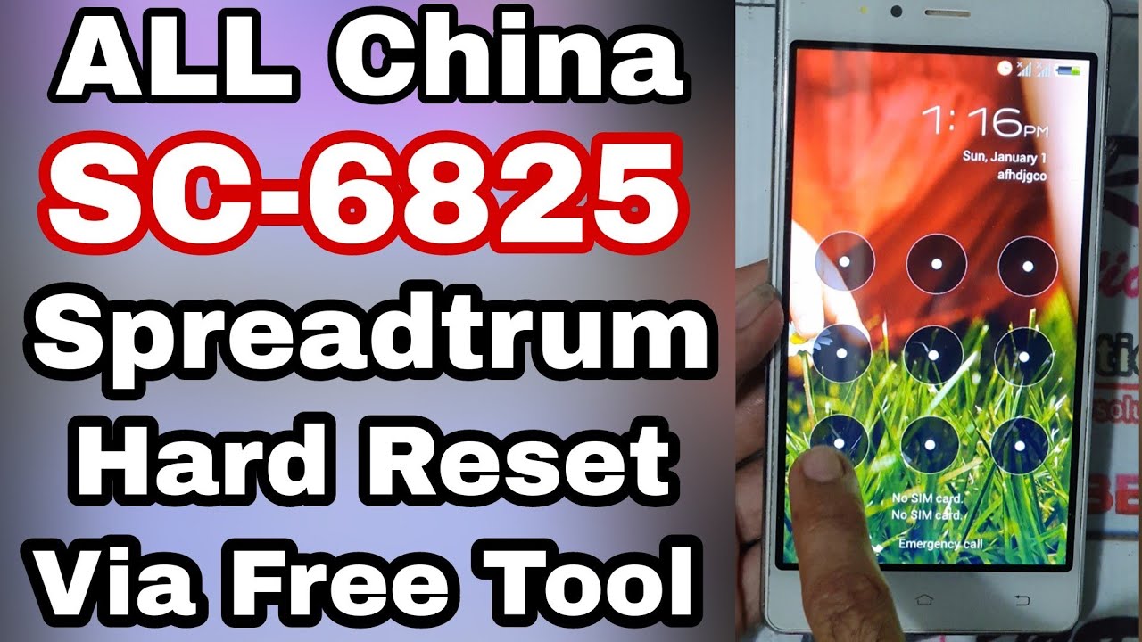 ALL China SPD SC6825 Hard Reset Remove Password Via Free Tool FIX Not Work Recovery Mode -