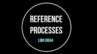 Reference Processes- Assignment 3