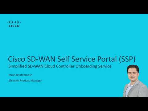 Cisco SD-WAN: Self Service Portal Introduction