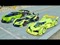 Lamborghini v12 vision gt vs bugatti vision gt vs mclaren ultimate vision gt  drag race 10 km