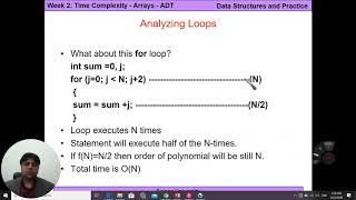 Data Structures  Week 2 Time Complexity Arrays ADT Part 1