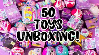 unboxing 50 new blindbags huge unboxing party