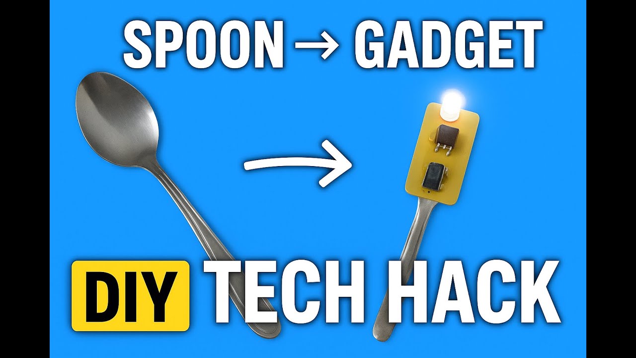 DIY Tech Hack: Turn an Ordinary Spoon Into a Portable Gadget - YouTube
