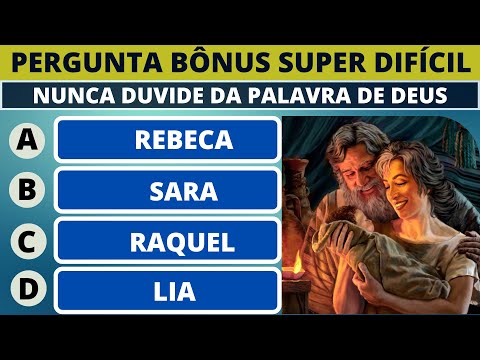 63 Perguntas Bíblicas: Quiz (nível médio) - Bíblia