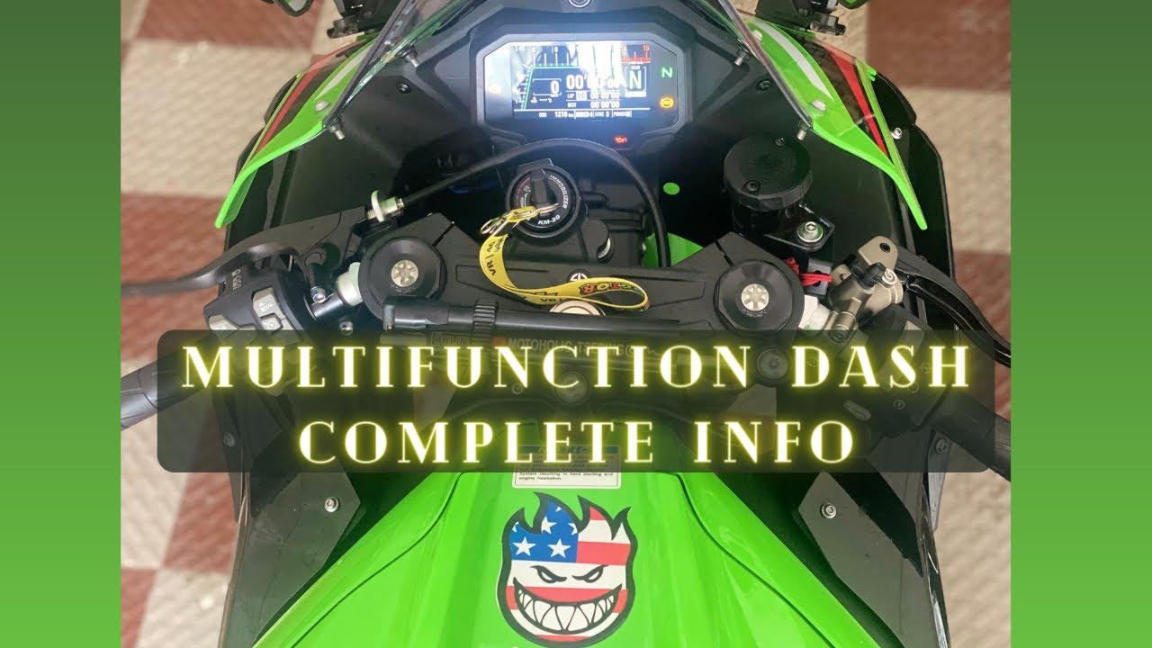 KAWASAKI zx10r 2021 TFT DASH DISPLAY KEY FEATURES MODES YouTube
