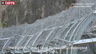 260 m Flexible Tunnel Shed | Rockfall Protection Project