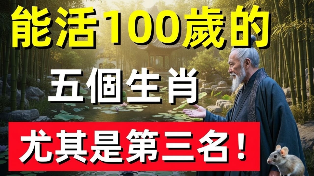 能活100歲的五個生肖，尤其是第三名！#修行思維 #修行 #福報 #禪 #道德經 #覺醒 #開悟 #禅修📿