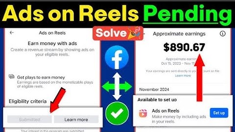 Ads on Reels Submitted Problem | facebook Ads on Reels in review problem | Monetization problem