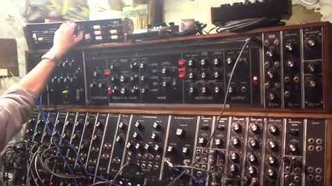 Modular Moog with 1125 Sample Hold unit, Minimoog and Ribbon Controller...