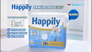 BARU! Happily Popok Celana Dewasa 3in1