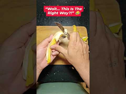 How NOT to Peel a Banana 😂🍌| #shorts #funnyshorts #bananachallenge #viralshorts #comedyvideo