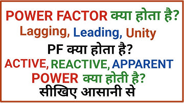 What is power factor? Pf Lagging, leading unity! Power factor