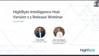 Celebrity HighByte Intelligence Hub version 1.1 release webinar Wealth