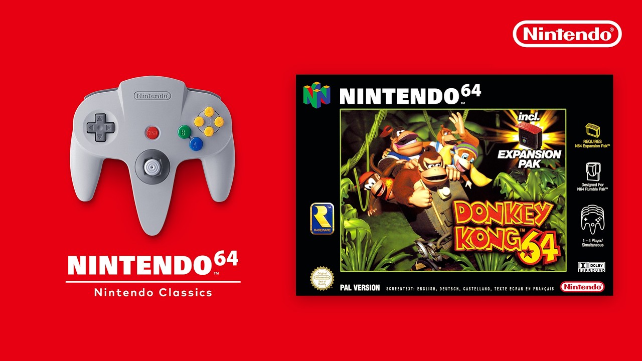 ¡Donkey Kong 64 llega a Nintendo Switch Online + Paquete de expansión!