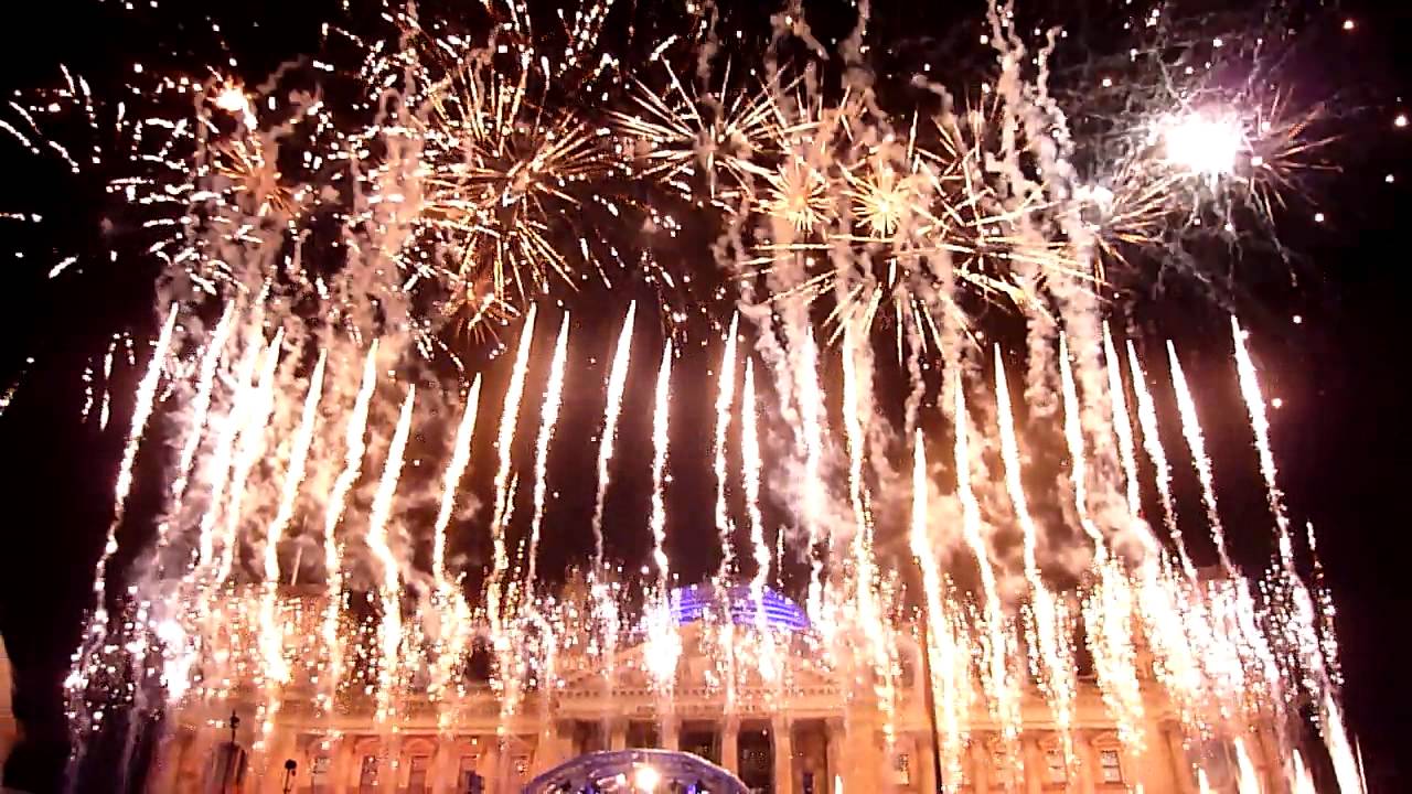 Feuerwerk am Reichstag (Tag der deutschen Einheit) -Berlin 2015