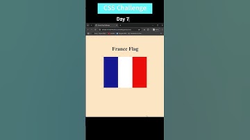 Create France flag using html and CSS only | #day7 CSS challenges | #franceflag