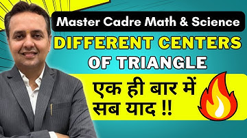 Triangle & Its Various Kind Of Centres | Orthocentre Circumcentre Incentre & Centriod | Chetan Setia