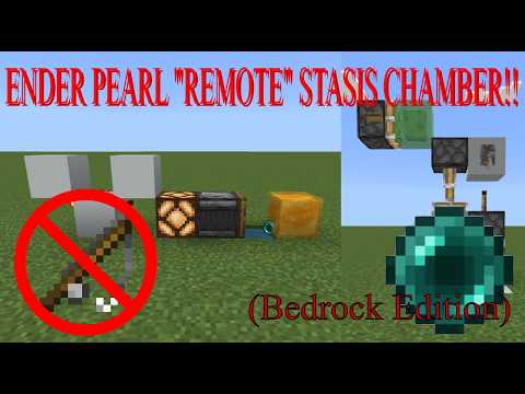 How to build a "remote" Ender Pearl Stasis Chamber in Bedrock Edition v26