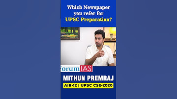 Which Newspaper you refer for UPSC Preparation | Aditya | IAS Rank 92 | UPSC2020 | #shorts