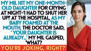 MY MIL HIT MY ONE MONTH OLD DAUGHTER FOR CRYING AT NIGHT 'I HAD TO SHUT HER UP!' AT THE HOSPITAL
