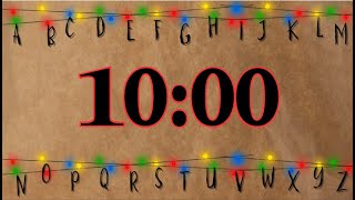 📺 10-Minute Stranger Things–Style Countdown Timer | Retro 80s Classroom Visual Timer for Kids 📺