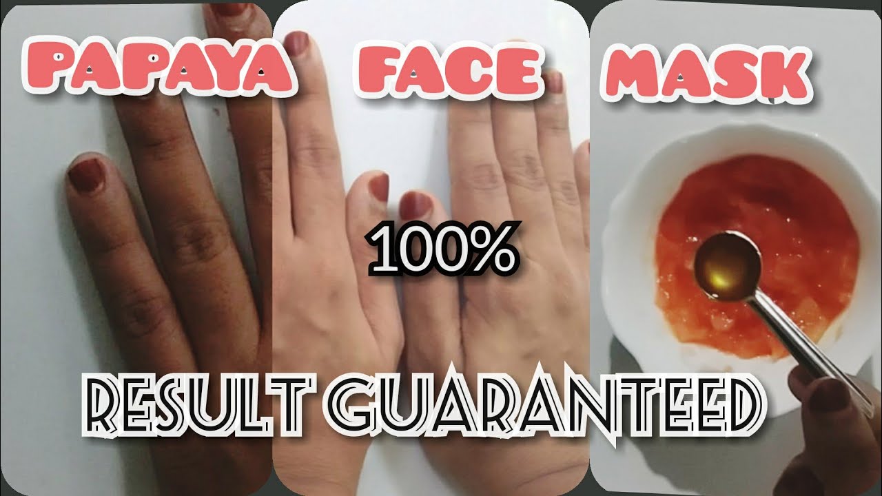 Papaya Face Mask/Skin Whitening &Anti Aging /For All Skin Types. YouTube
