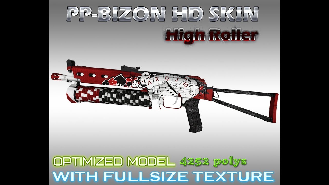 CS:GO PP-19 Bizon High Roller HD skin for cs 1.6 - YouTube