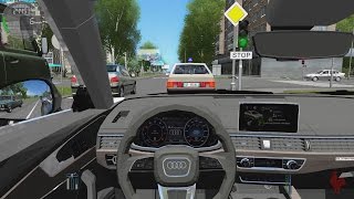 City Car Driving - Audi A4 B9 screenshot 3