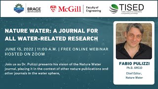 Nature Water a journal for all water related research hosted by Brace Water Centre and TISED