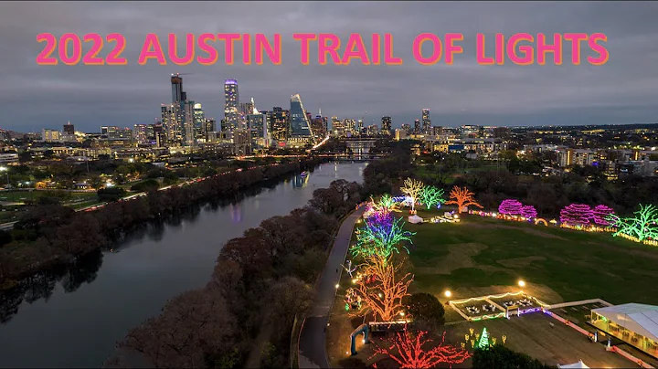 Spectacular drone video of the 2022 Austin Trail of Lights.
