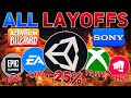 What is happening to the gaming industry mass layoffs