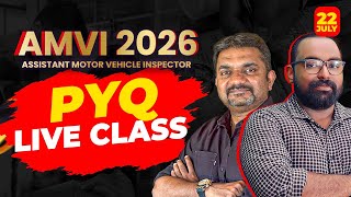 AMVI 2026 | ASSISTANT MOTOR VEHICLE INSPECTOR | PYQ |  FREE LIVE CLASS