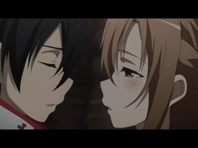 Kirito and Asuna first kiss | Sword Art Online | Anime 2.0 class=