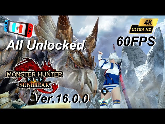 Monster Hunter Rise v 3.9.1 { 60FPS Mod }, Ryujinx PR