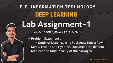 Deep Learning Lab Assignment-1 || SPPU || BE IT DL Lab Assignment || 2019 Pattern